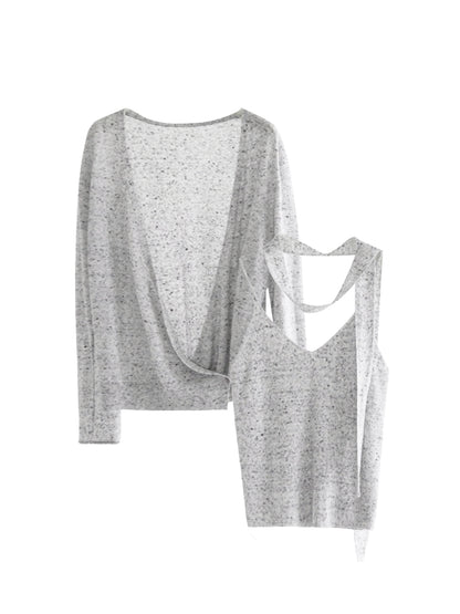 Wrap-Around Folded Linen Vest Set-Up