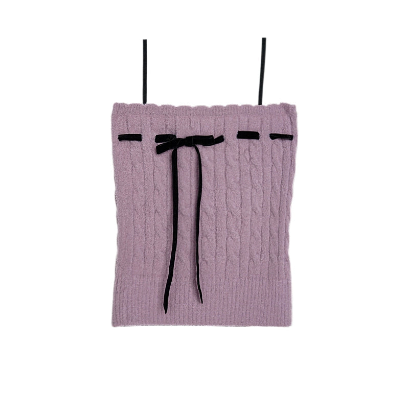 Suspender Sweater Two-piece Set