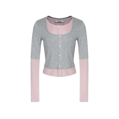 Elegant Ballet Knitted Blots Top