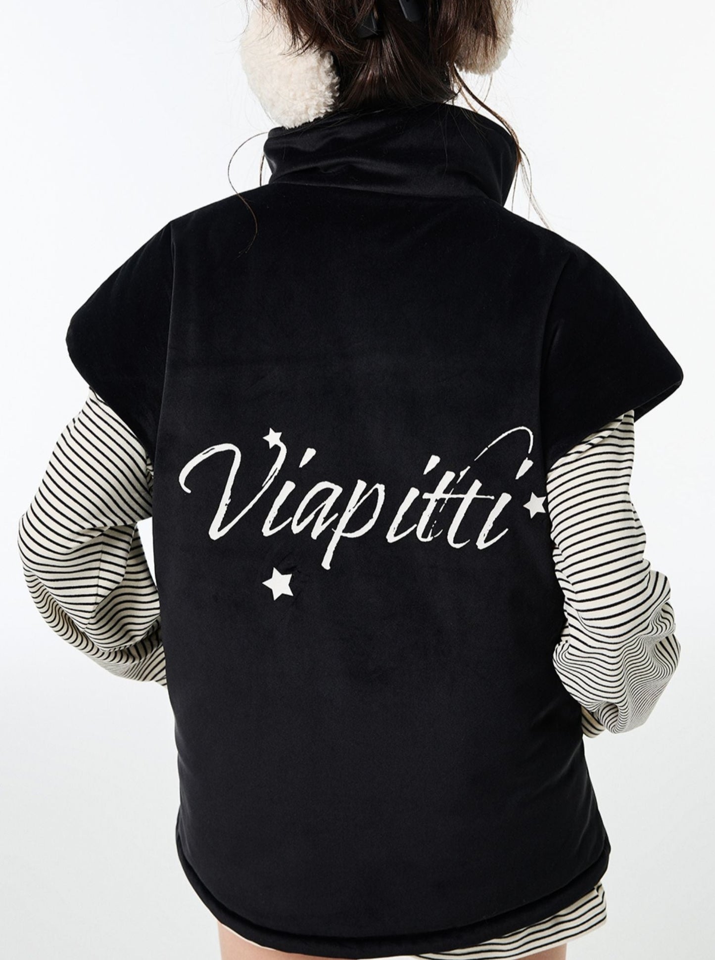 Gepolsterte Silhouette Vielseitige Westejacke