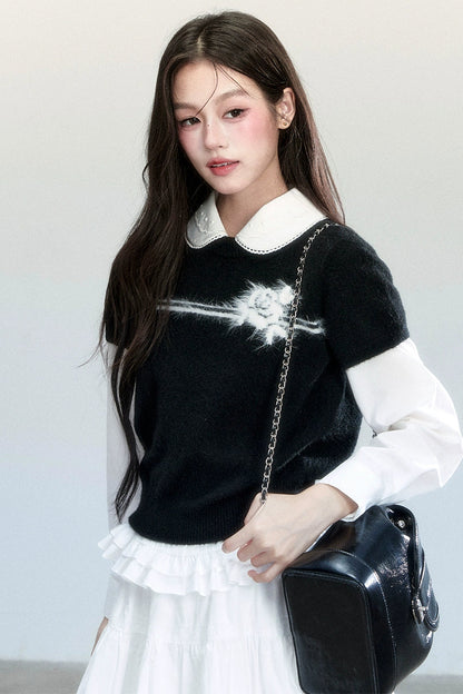 Lazy Blossom Knit Top