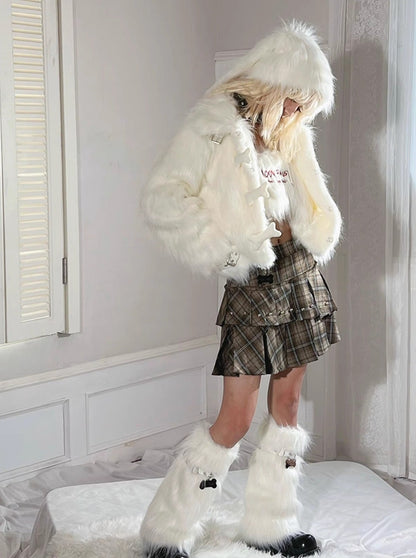 fur warm plush jacket