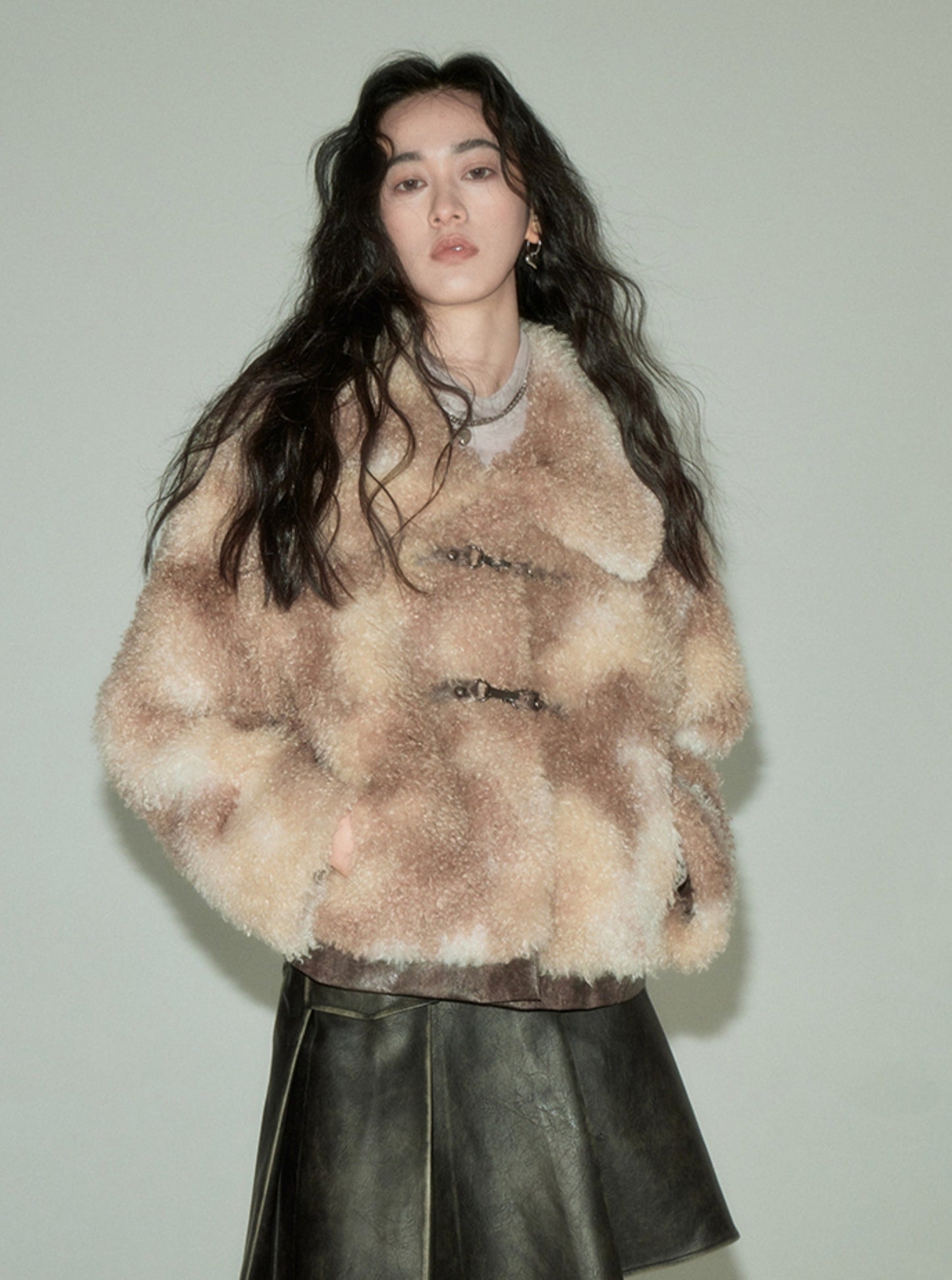 LAMB ROLL FUR JACKET