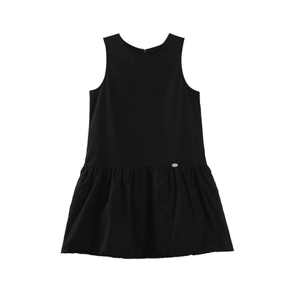 Small Black Vest Dress Set-Up