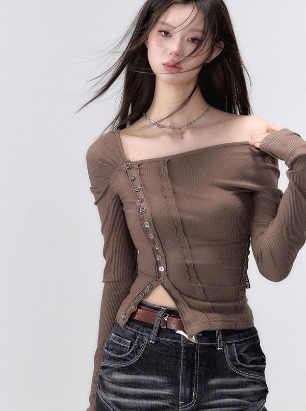 T-shirt slim babes top