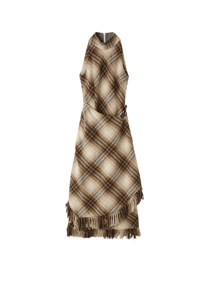 Plaid Woolen Suit Set-Up