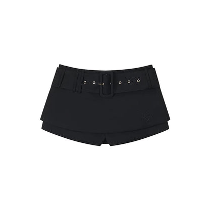 Embroidered Versatile Skirt Pants