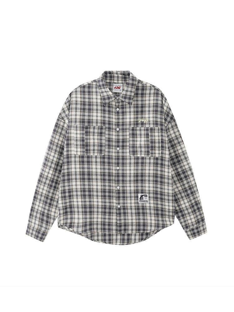 Couple Hip Hop Graffiti Plaid Set-Up