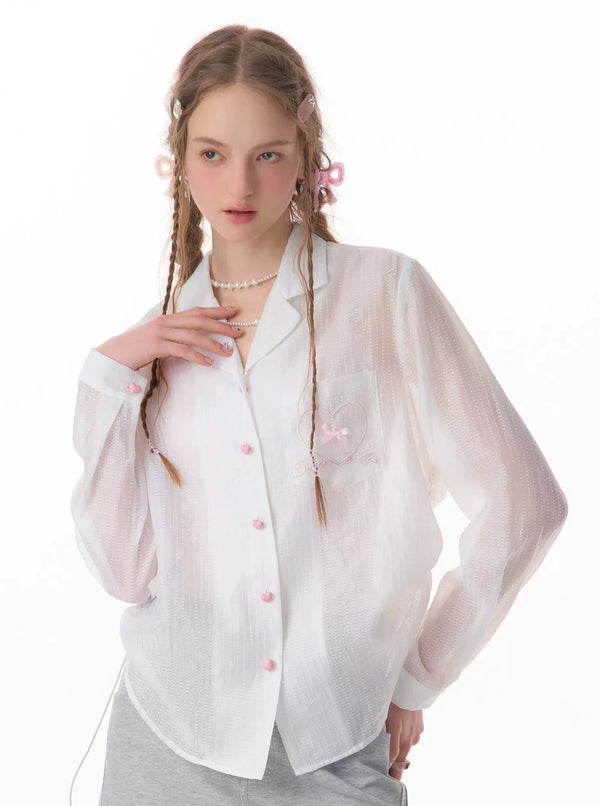 Drawstring Loose Sun Shirt