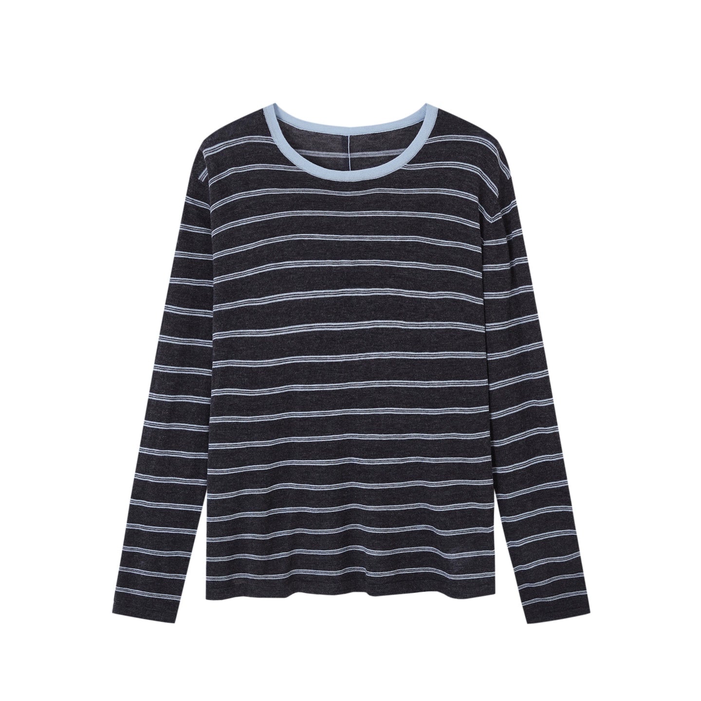 Vintage Striped Gray Knit Top