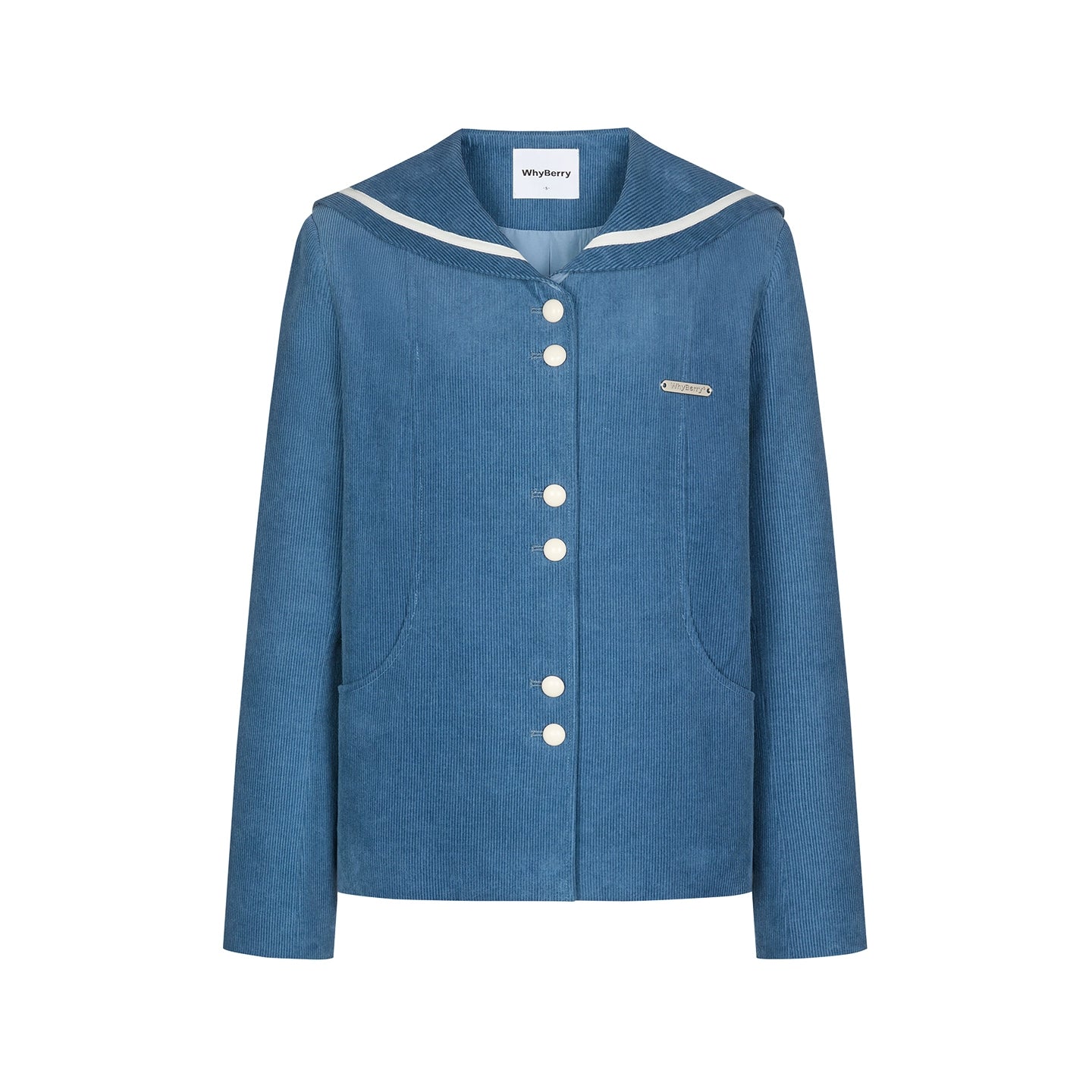 Navy Collar Corduroy Jacket
