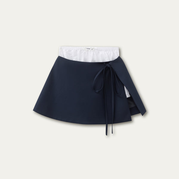 Twilight Blue Vintage Doll Collar Suit Skirt Set-Up