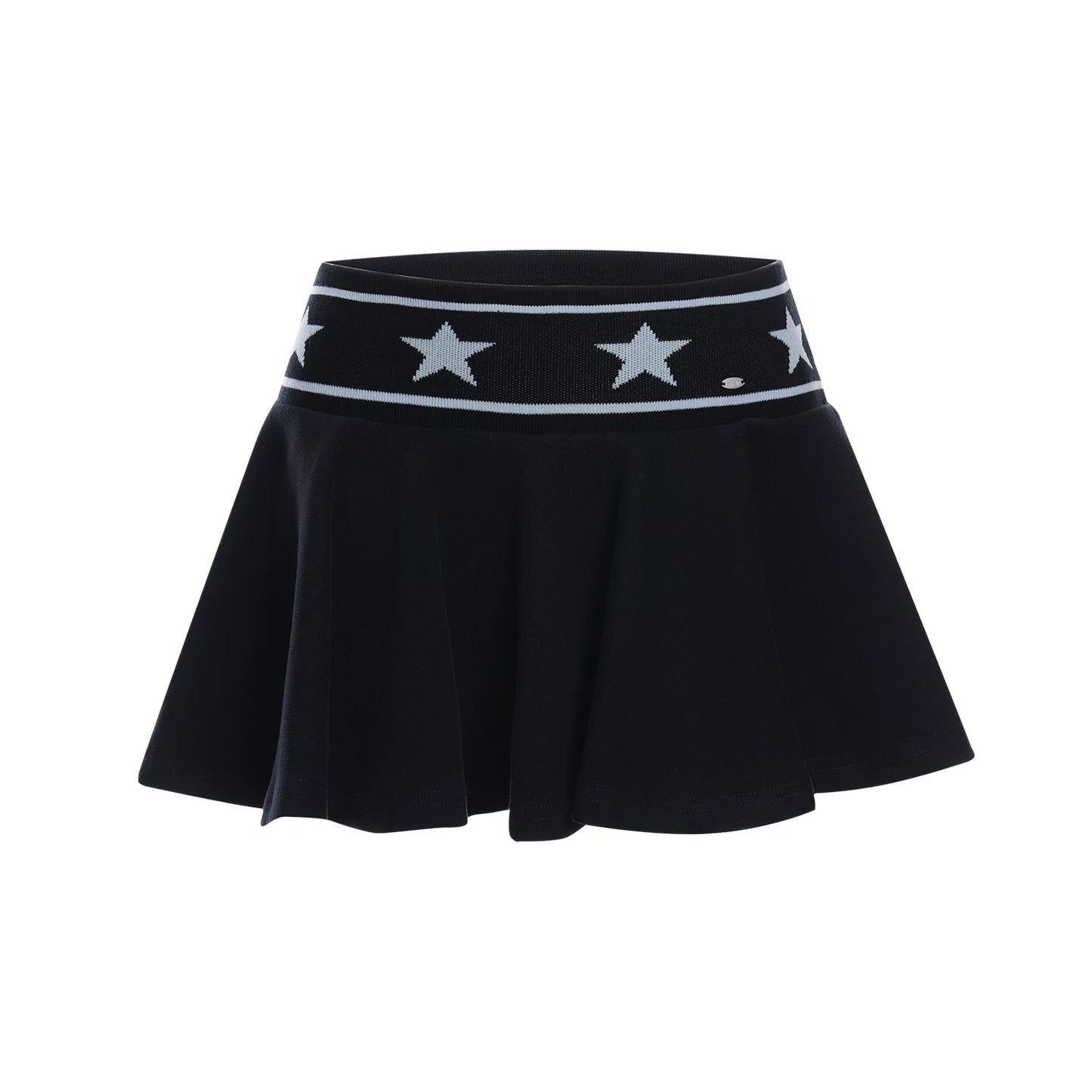 Color-Blocked Pleated Skirt