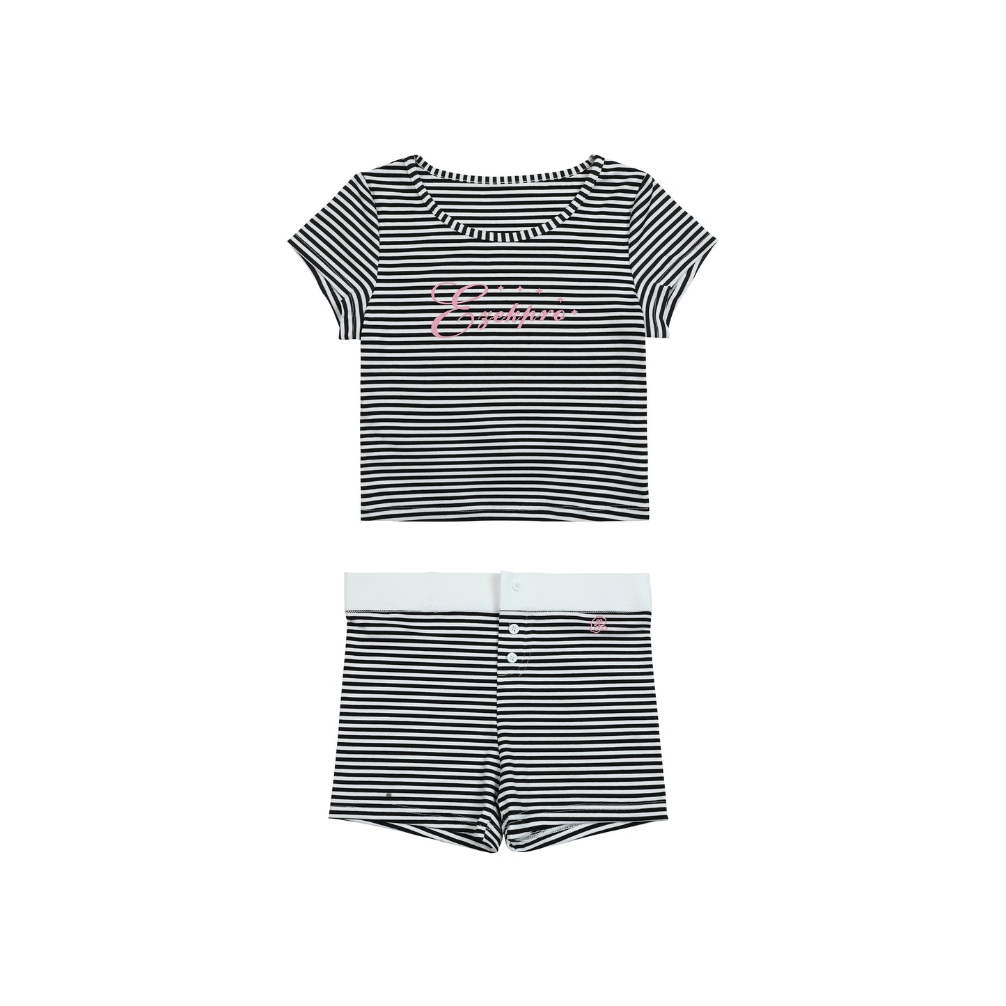 Striped Cropped Belly Set-Up