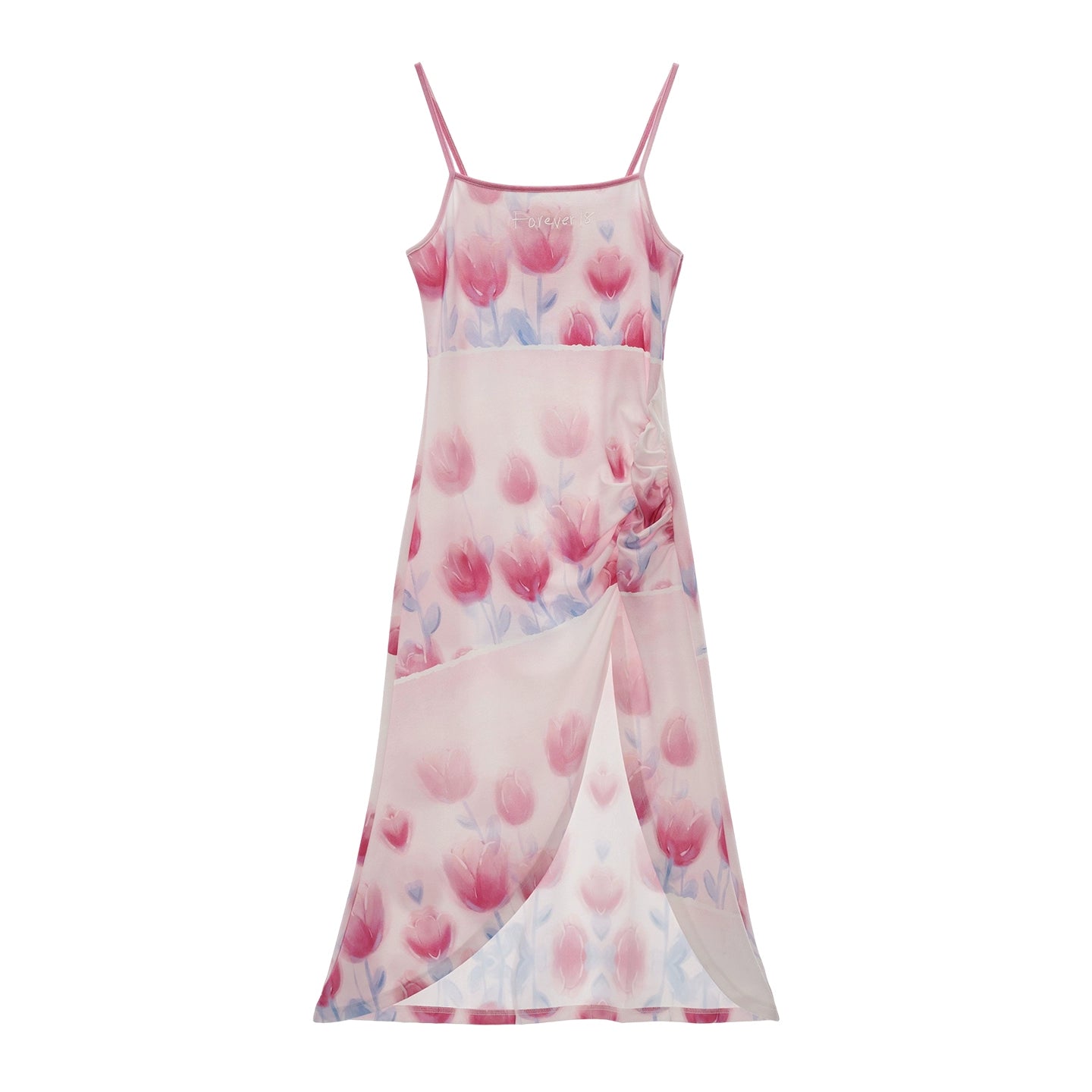 Autumn Sweet Pink Tulip Dress