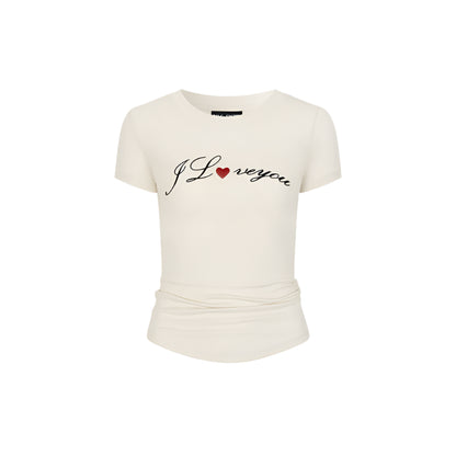 Valentine's Alphabet Slim T-Shirt