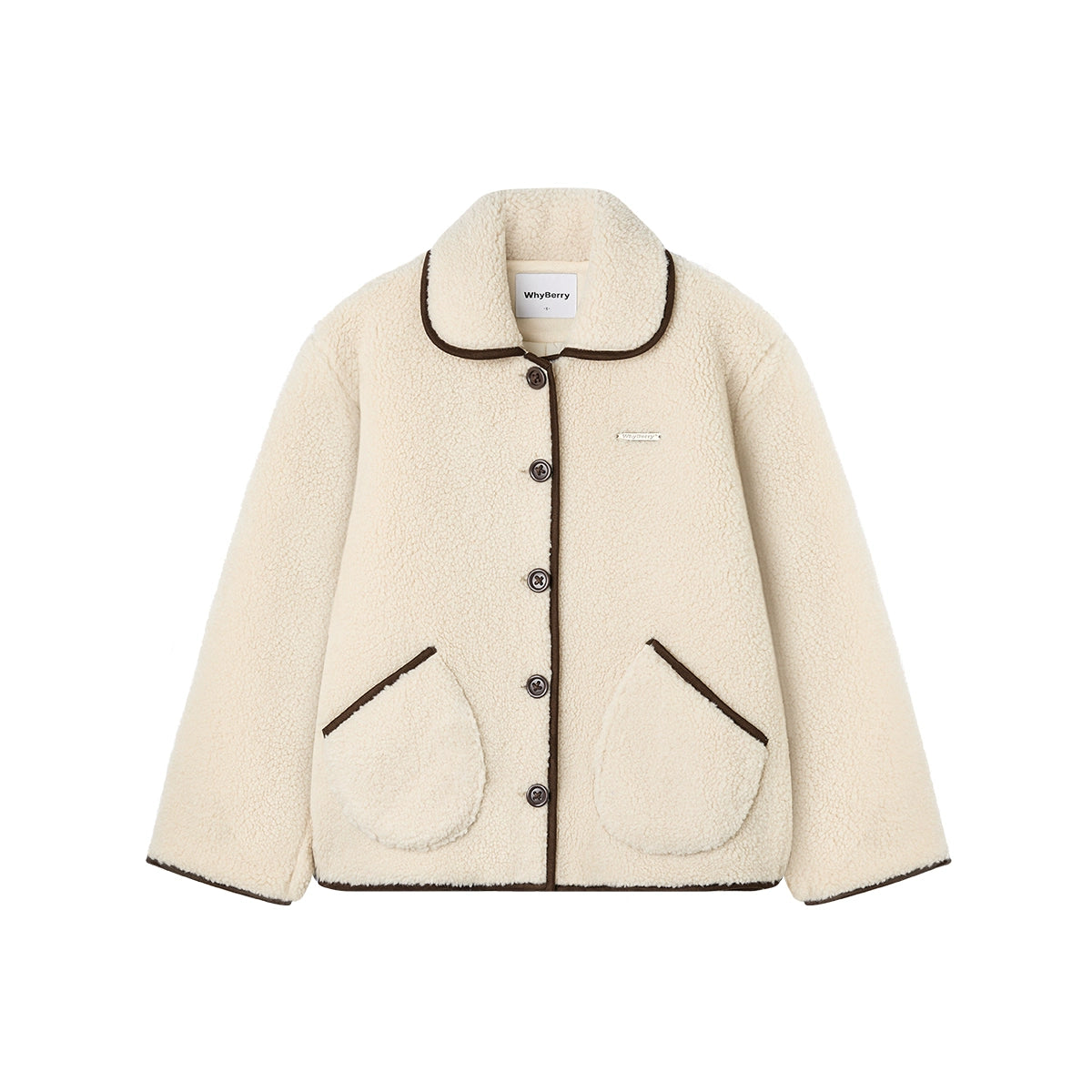 Blueberry Croissant Wool Coat