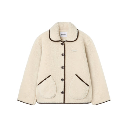 Blueberry Croissant Wool Coat