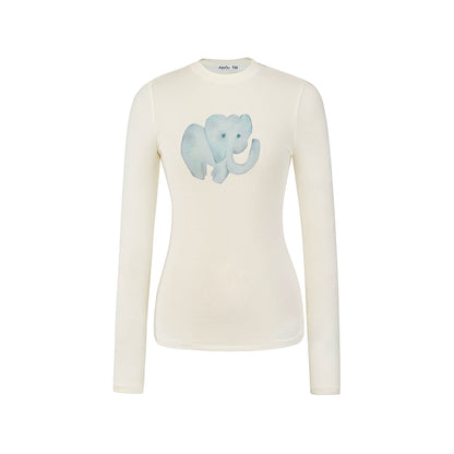 Round Neck Straight Shoulder Top