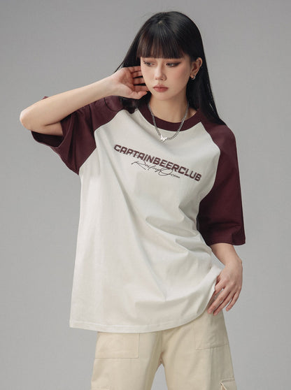 Raglan Sleeve Loose Short Sleeve Top