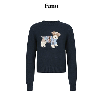 Vintage Jacquard Wool Top