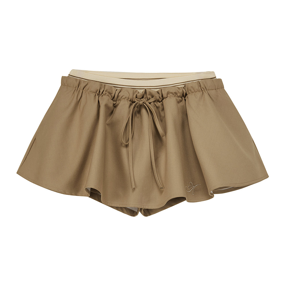 Vintage Embroidered Cropped Skirt