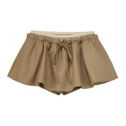 Vintage Embroidered Cropped Skirt