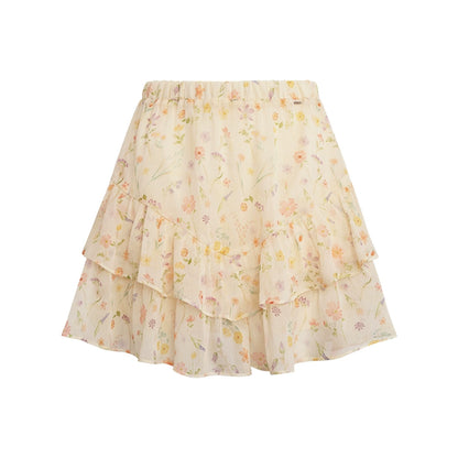 Romantic Floral Mini Skirt