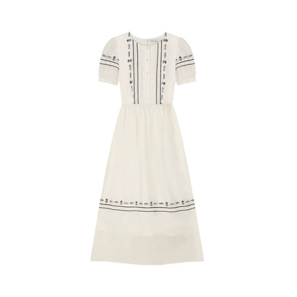 Jacquard Short Sleeve Dress