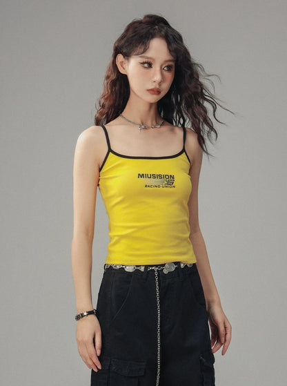 American Retro Suspender Ensemble Vest Top