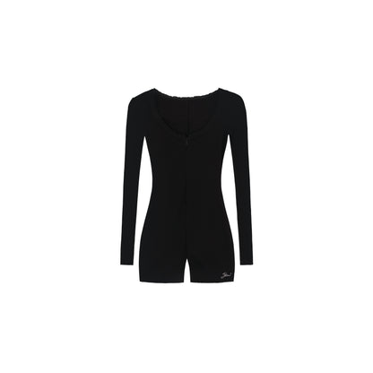 Slim Fit Long-Sleeve Jumpsuit