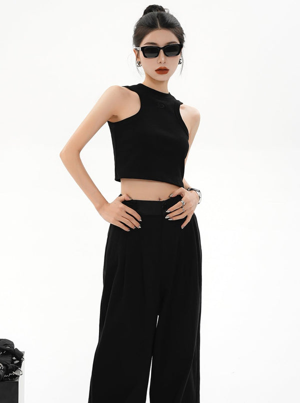 High-Waisted Short Top