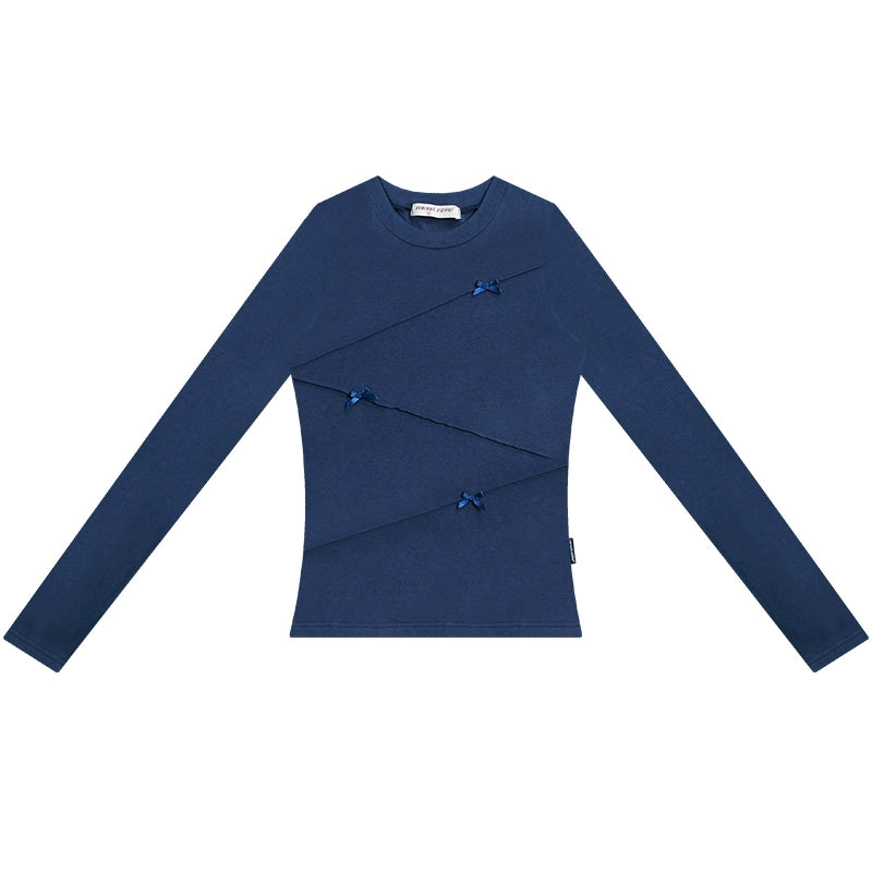 Slim Fit Retro Bow T-Shirt