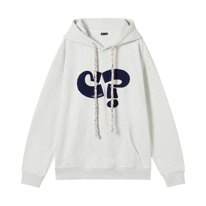 Symbol Print Hooded Sweatshirt