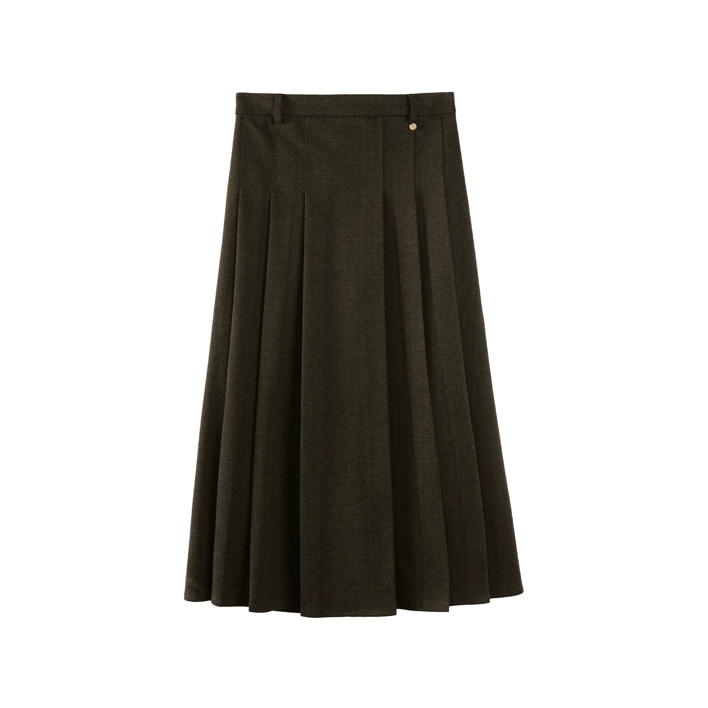 French Woolen Pleated Skirt