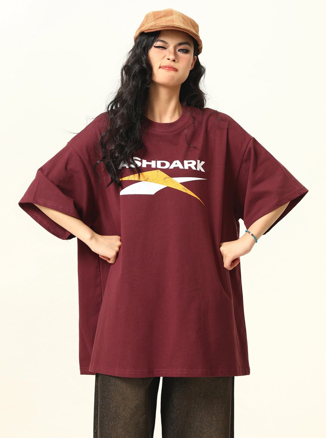 Dark Red Versatile T-Shirt