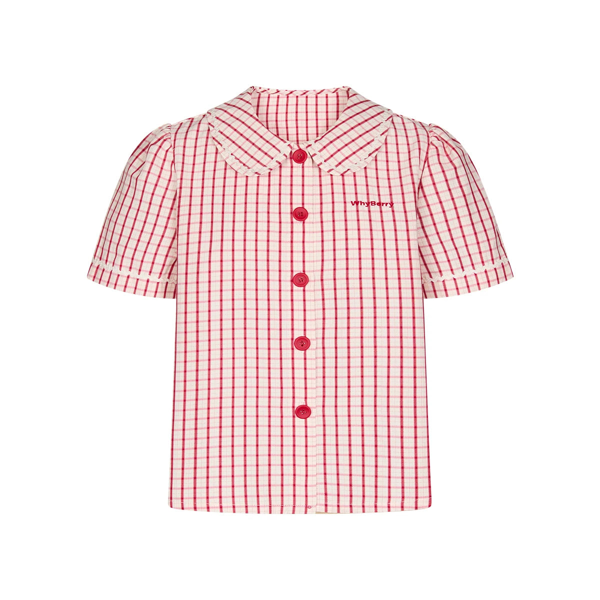 Camicia con colletto da bambola Isola al tramonto