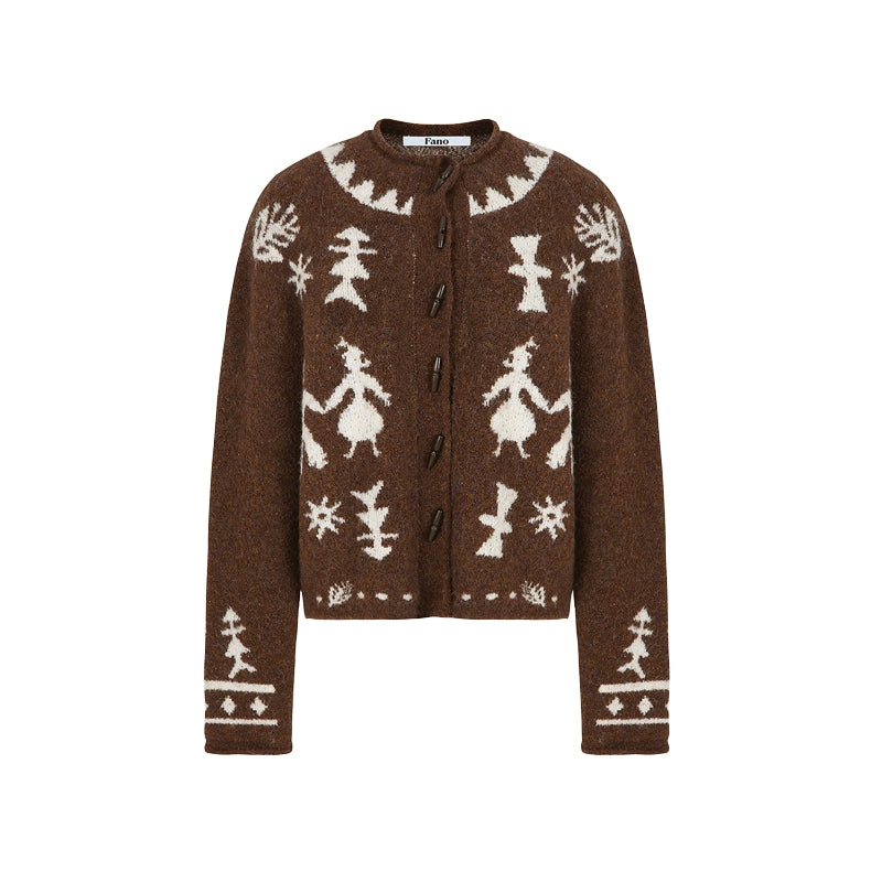 Romantic Mohair Cardigan Sweater