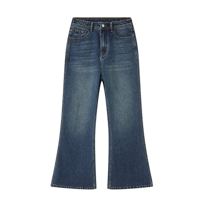 Embroidered Flared Denim Pants