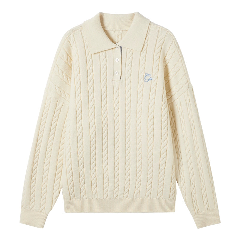 Winter Cable Knit Top