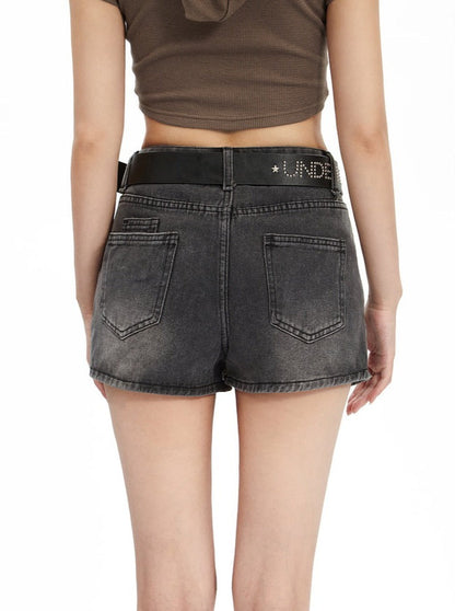 American Fit Slim A-Line Short Denim Rock