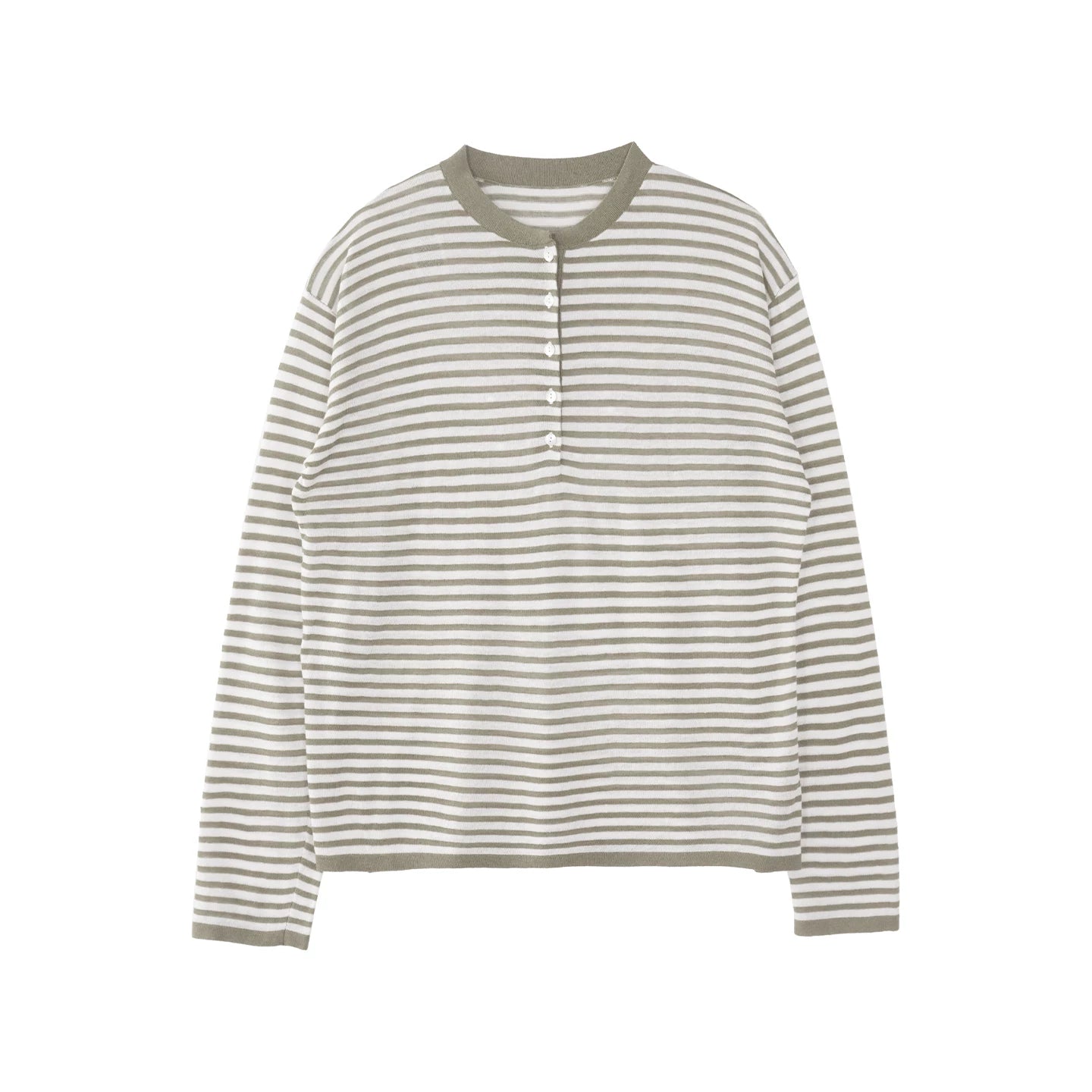 Mustard Striped Knit T-shirt