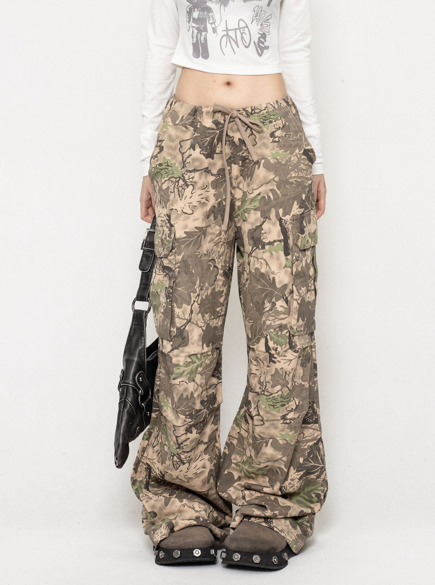 Retro Camouflage Cargo Pants