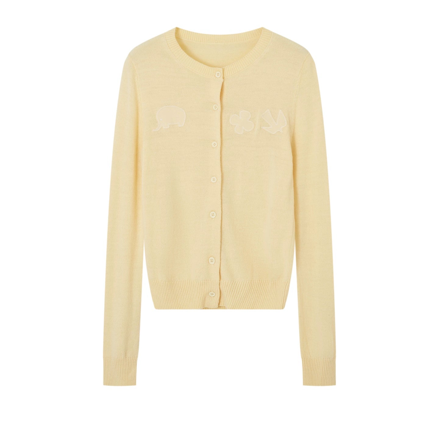 Fun Patch Embroidered Cardigan