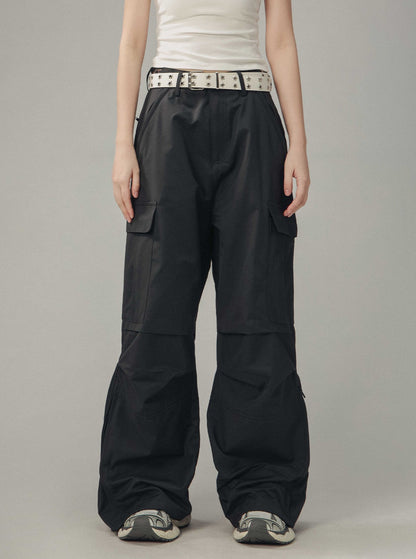 Pleated Paratrooper Cargo Pants