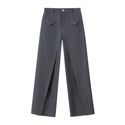 Shiny Irregular Suit Pants