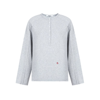 Retro Raglan Henry Top