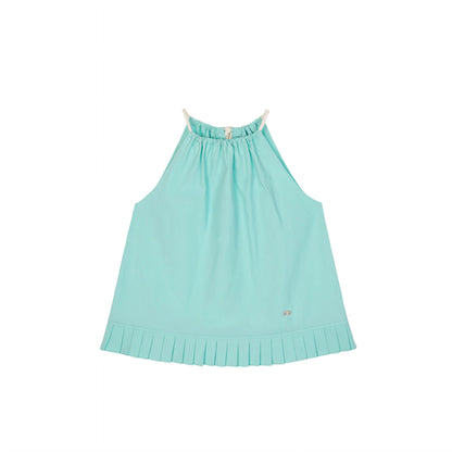 Pleated Drawstring Top