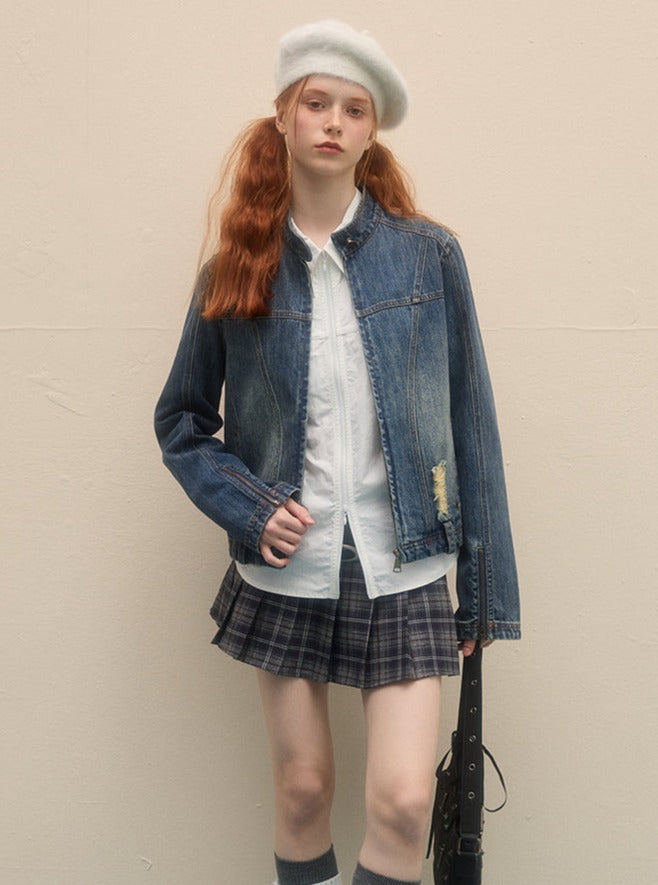 Casual Versatile Vintage Denim Jacket