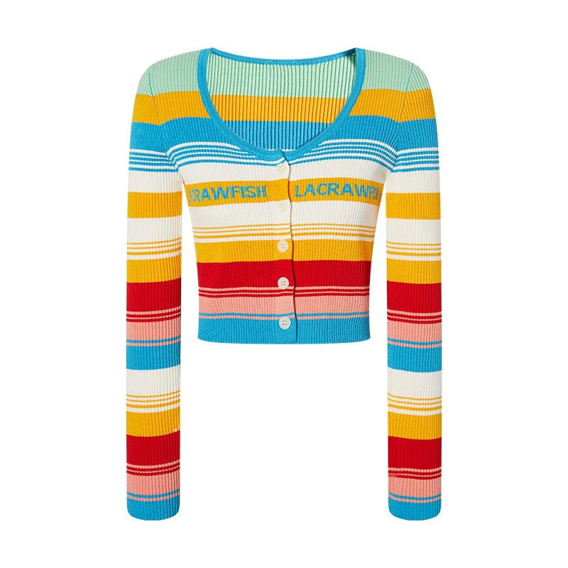 Rainbow Knit Sweater